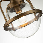 QN-TRIOCENT-P-NBR Triocent 1 Light Pendant/ Semi-Flush - Brass
