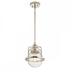 QN-TRIOCENT-P-PN Triocent 1 Light Pendant/ Semi-Flush- Nickel