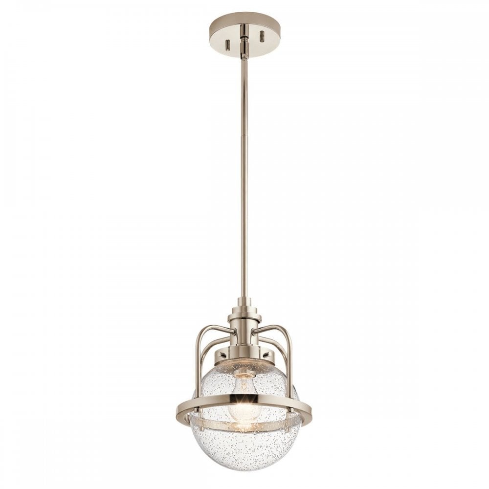 QN-TRIOCENT-P-PN Triocent 1 Light Pendant/ Semi-Flush- Nickel