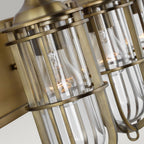 QN-URBANREST3 Urban Restoration 3 Light Wall Light Dark Antique Brass