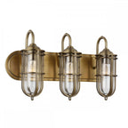 QN-URBANREST3 Urban Restoration 3 Light Wall Light Dark Antique Brass