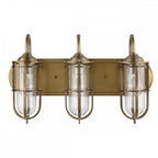 QN-URBANREST3 Urban Restoration 3 Light Wall Light Dark Antique Brass