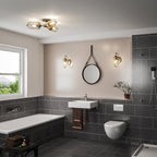 QN-URBANREST-3SF Urban Restoration 3 Light Semi Flush Dark Antique Brass
