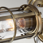 QN-URBANREST-3SF Urban Restoration 3 Light Semi Flush Dark Antique Brass
