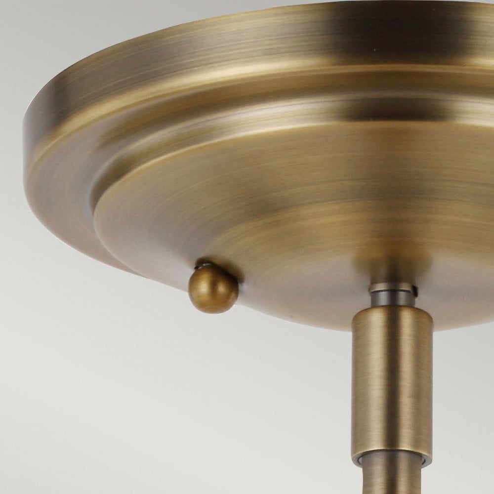 QN-URBANREST-MP Urban Restoration 1 Light Pendant Dark Antique Brass