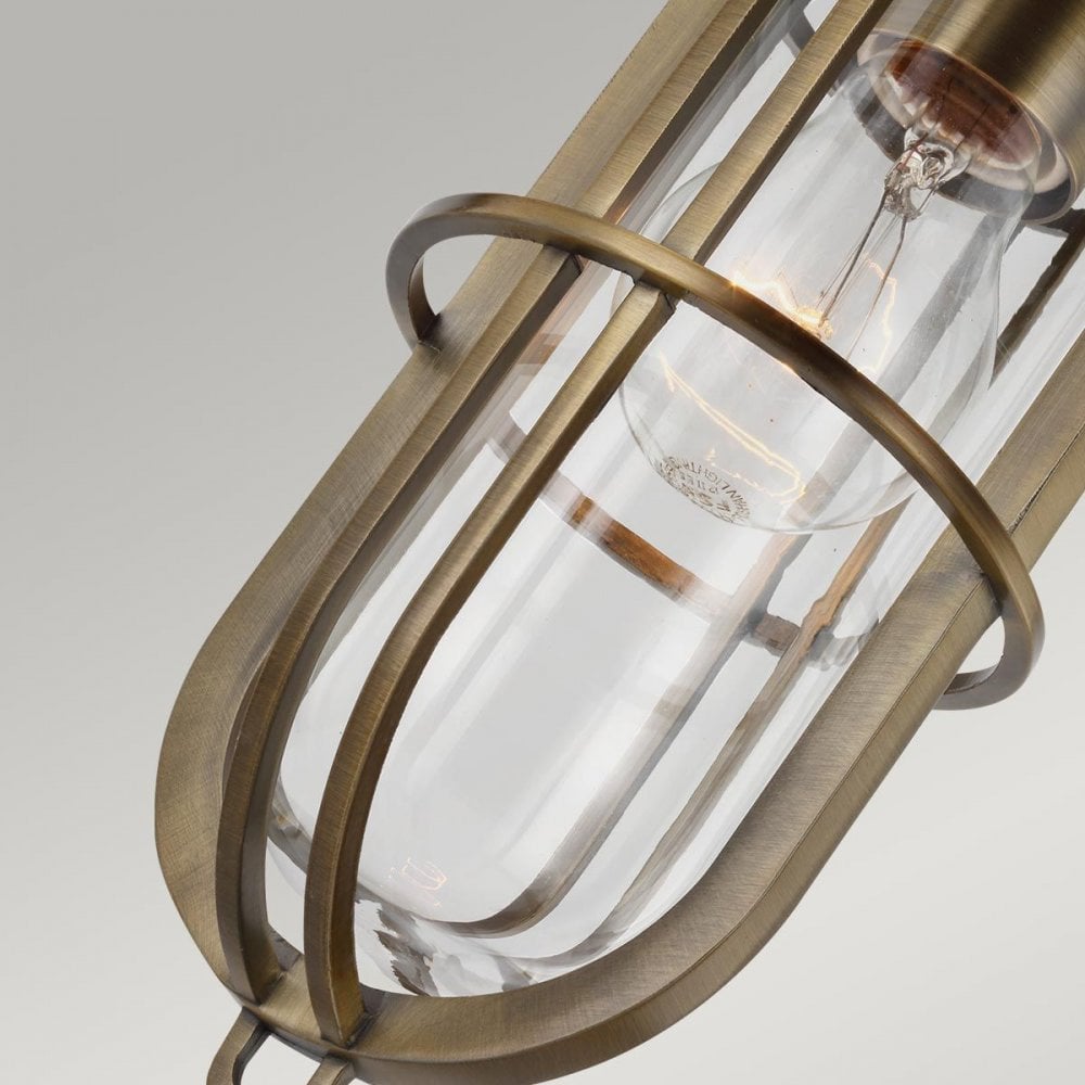 QN-URBANREST-MP Urban Restoration 1 Light Pendant Dark Antique Brass
