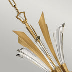 QN-VIDA6 Vida 6 Light Chandelier Burnished Gold