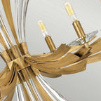 QN-VIDA6 Vida 6 Light Chandelier Burnished Gold