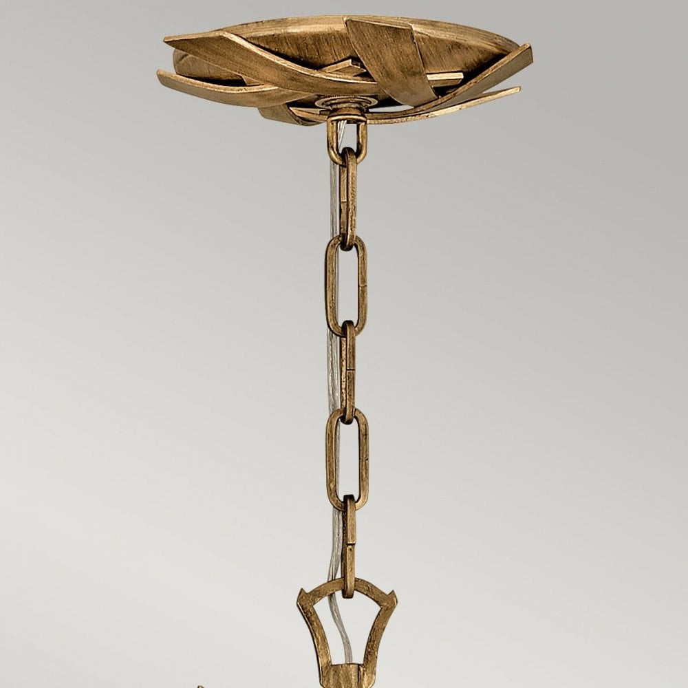 QN-VIDA6 Vida 6 Light Chandelier Burnished Gold