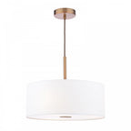 ISL1063 Isla 3 Light Pendant Antique Bronze and Ivory Shade 40cm