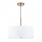 ISL1063 Isla 3 Light Pendant Antique Bronze and Ivory Shade 40cm