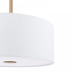 ISL1063 Isla 3 Light Pendant Antique Bronze and Ivory Shade 40cm