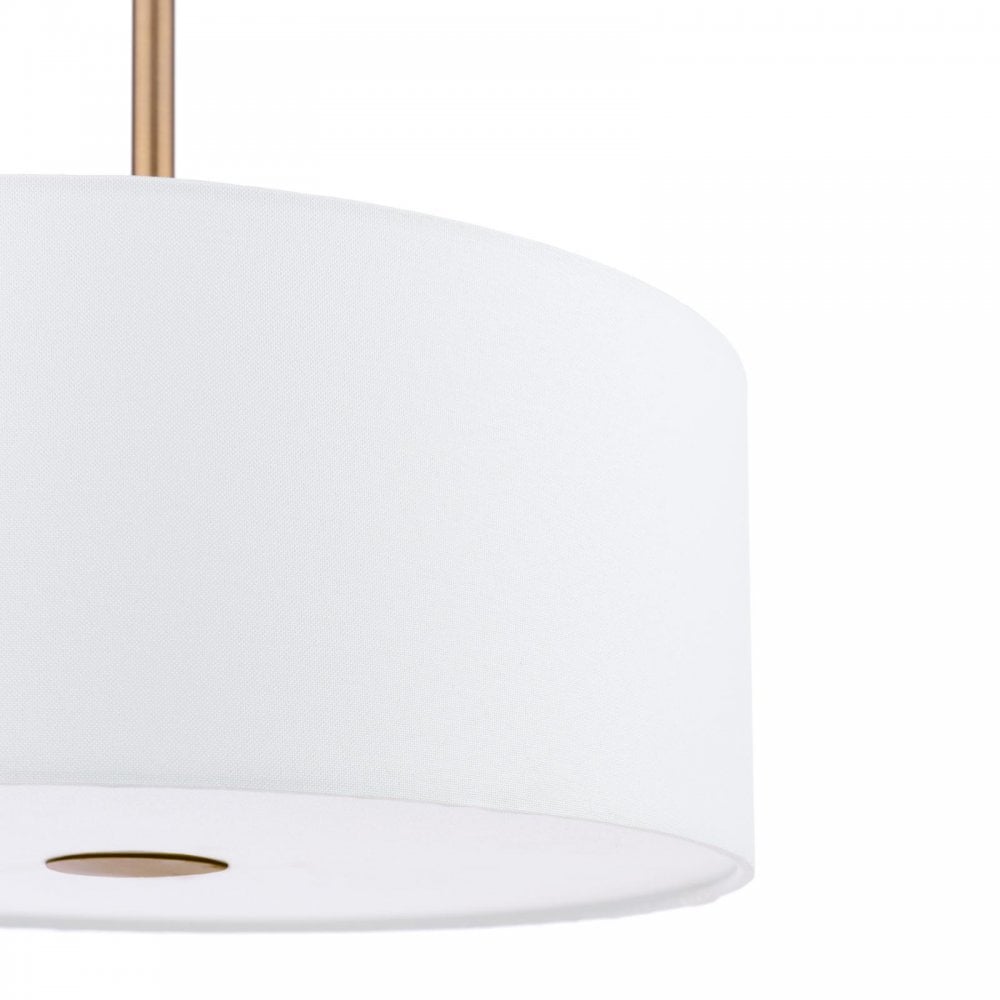 ISL1063 Isla 3 Light Pendant Antique Bronze and Ivory Shade 40cm