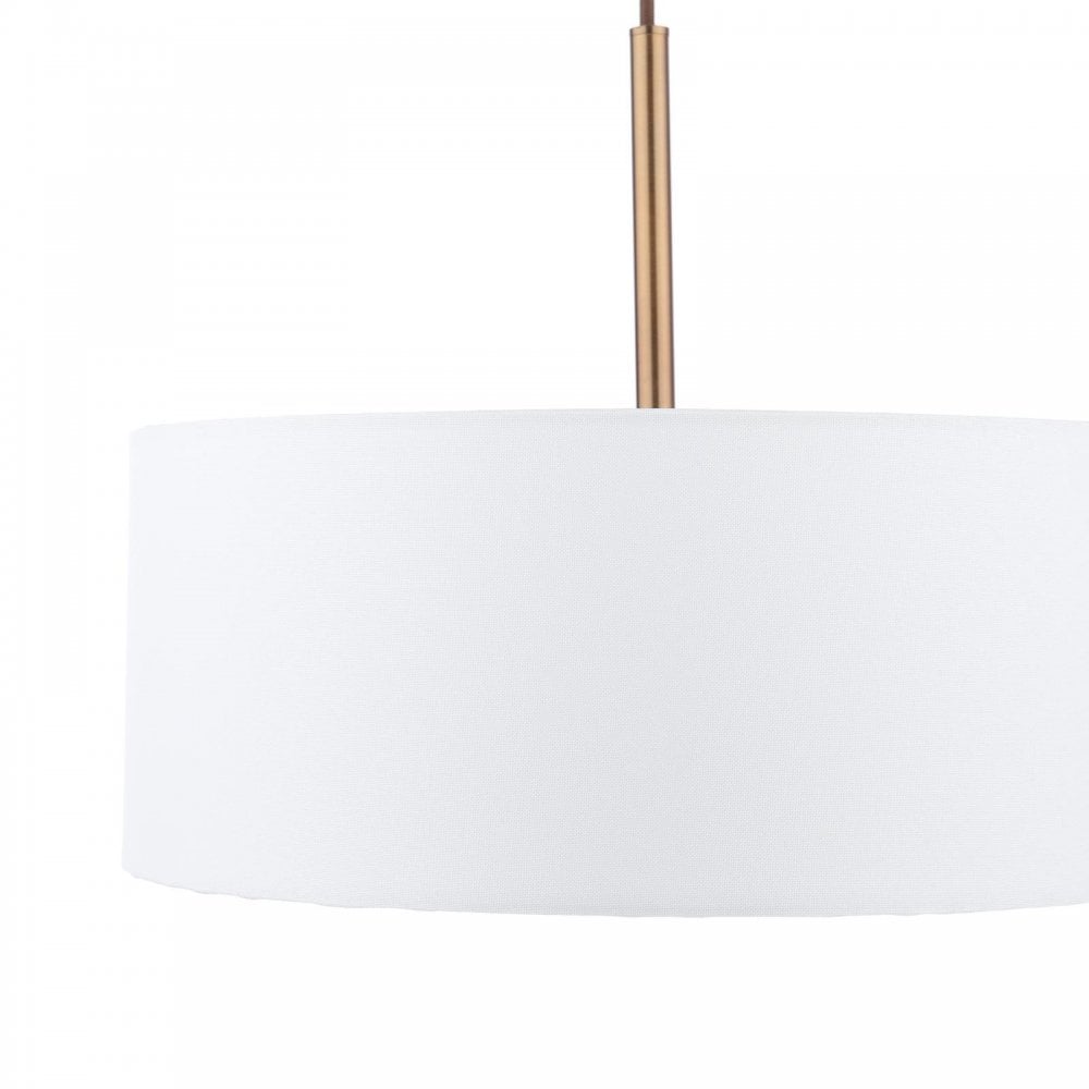 ISL1063 Isla 3 Light Pendant Antique Bronze and Ivory Shade 40cm