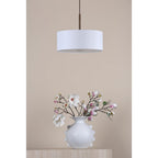 ISL1063 Isla 3 Light Pendant Antique Bronze and Ivory Shade 40cm
