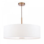 ISL1763 Isla 3 Light Pendant Antique Bronze and Ivory Shade 60cm