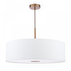 ISL1763 Isla 3 Light Pendant Antique Bronze and Ivory Shade 60cm