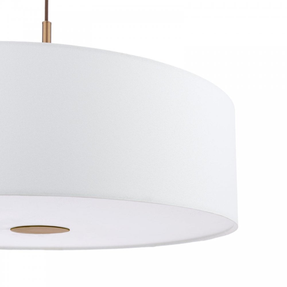 ISL1763 Isla 3 Light Pendant Antique Bronze and Ivory Shade 60cm