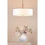 ISL1763 Isla 3 Light Pendant Antique Bronze and Ivory Shade 60cm