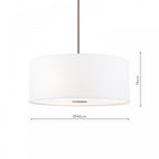 ISL6515 Isla Easy Fit Pendant Ivory Shade 40cm