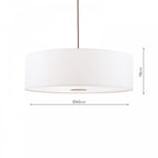 ISL8615 Isla Easy Fit Pendant Ivory Shade 60cm