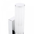LAR0950 Lars 2 Light Bathroom Wall Light Polished Chrome and White Frosted Acrylic IP44