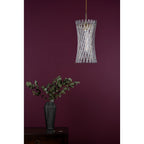 LOI0135 Loire Pendant Natural Brass and Glass