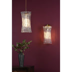 LOI0135 Loire Pendant Natural Brass and Glass