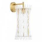 LOI0735 Loire Wall Light Natural Brass and Glass