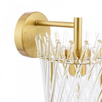 LOI0735 Loire Wall Light Natural Brass and Glass