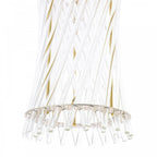 LOI0735 Loire Wall Light Natural Brass and Glass