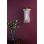 LOI0735 Loire Wall Light Natural Brass and Glass