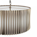 NET0363 Netra 3 Light Pendant Satin Bronze and Ivory