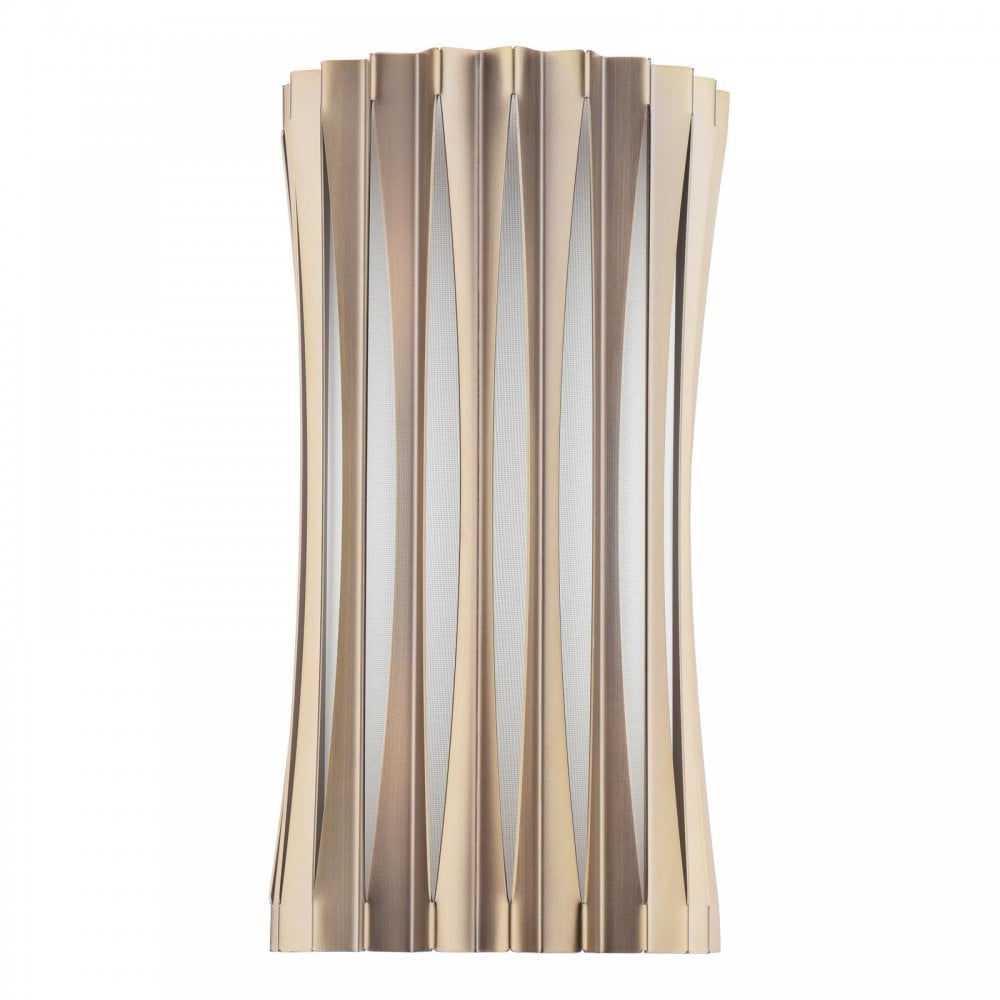 NET0963 Netra 2 Light Wall Light Satin Bronze and Ivory
