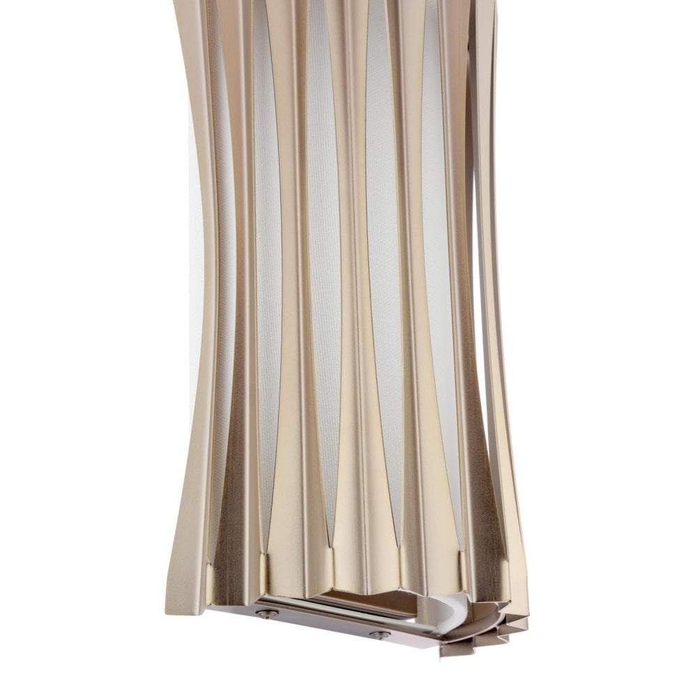 NET0963 Netra 2 Light Wall Light Satin Bronze and Ivory