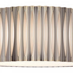 NET5363 Netra 3 Light Flush Satin Bronze and Ivory