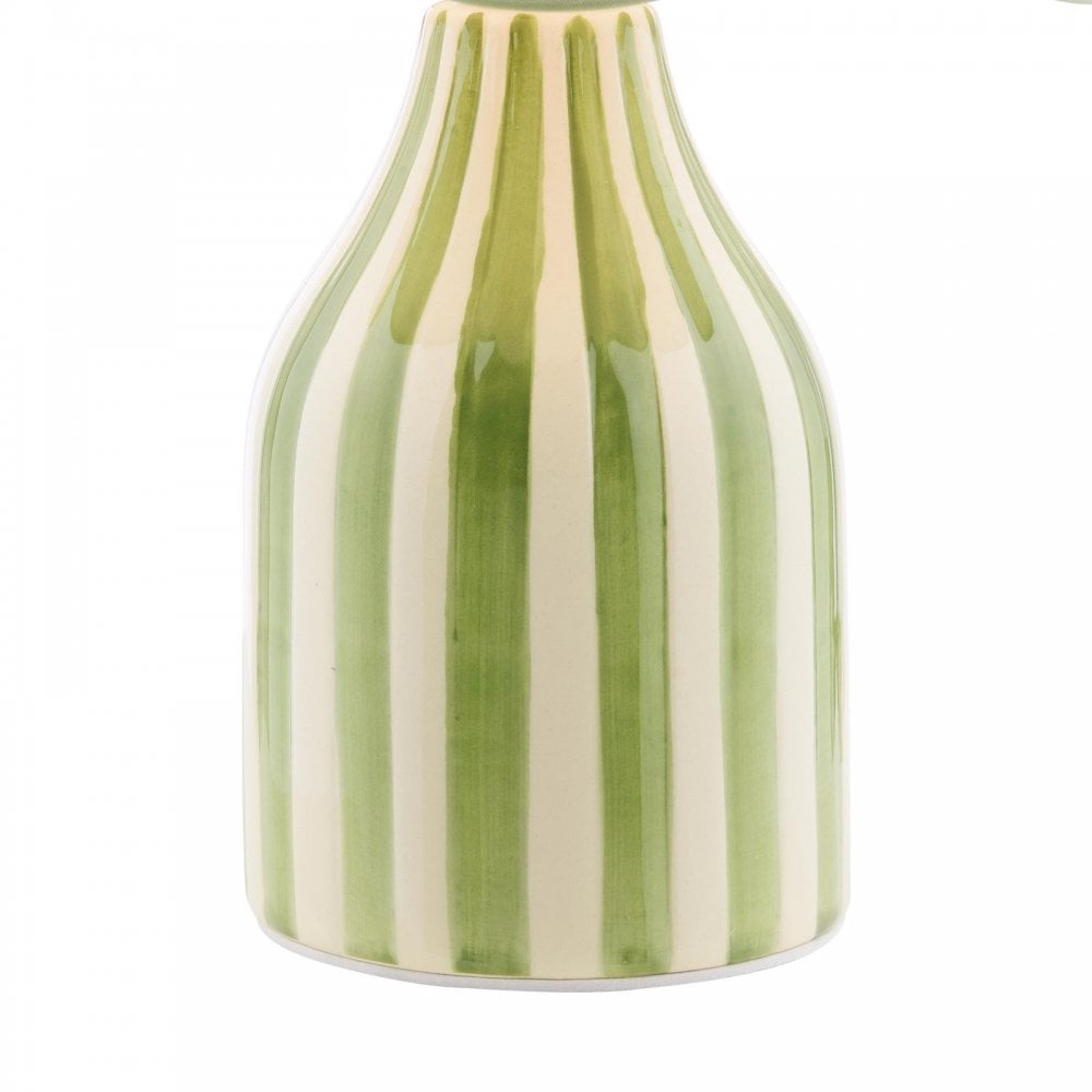 AIM4124 Aimee Twin Pack Table Lamp Green Ceramic With Shade
