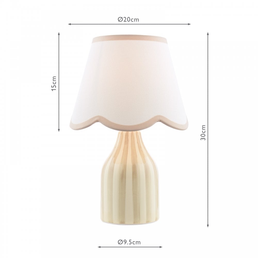 AIM4129 Aimee Twin Pack Table Lamp Taupe Ceramic With Shade