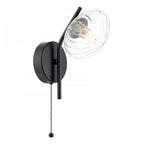 EDE0722 Ede Wall Light Matt Black and Glass