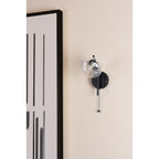 EDE0722 Ede Wall Light Matt Black and Glass