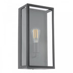 MAZ5222 Mazin Outdoor Wall Light Matt Black and Glass IP44