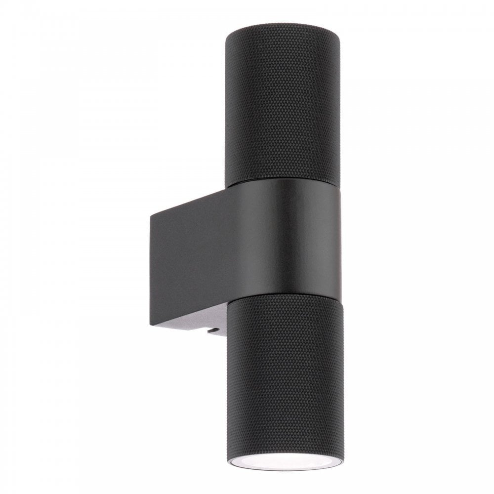 OBI3222 Obi 2 Light Outdoor Wall Light Matt Black IP54