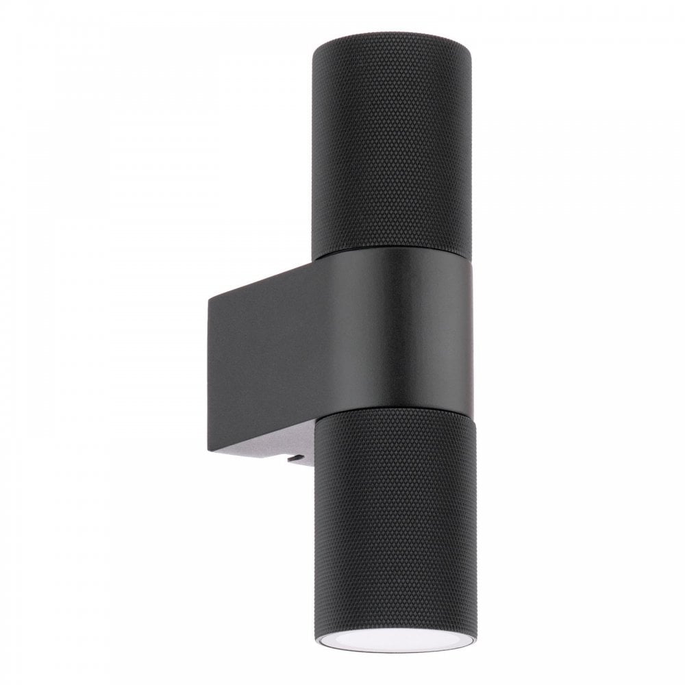 OBI3222 Obi 2 Light Outdoor Wall Light Matt Black IP54