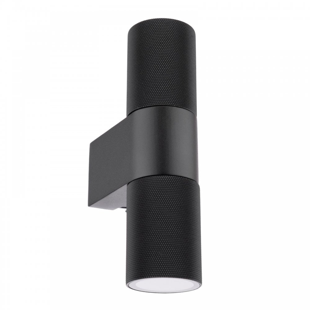 OBI3222 Obi 2 Light Outdoor Wall Light Matt Black IP54
