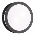RAT5022 Ratana Outdoor Wall Light Matt Black and Opal IP44