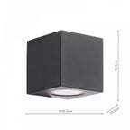 TIV3222 Tiva Outdoor Wall Light Matt Black IP54