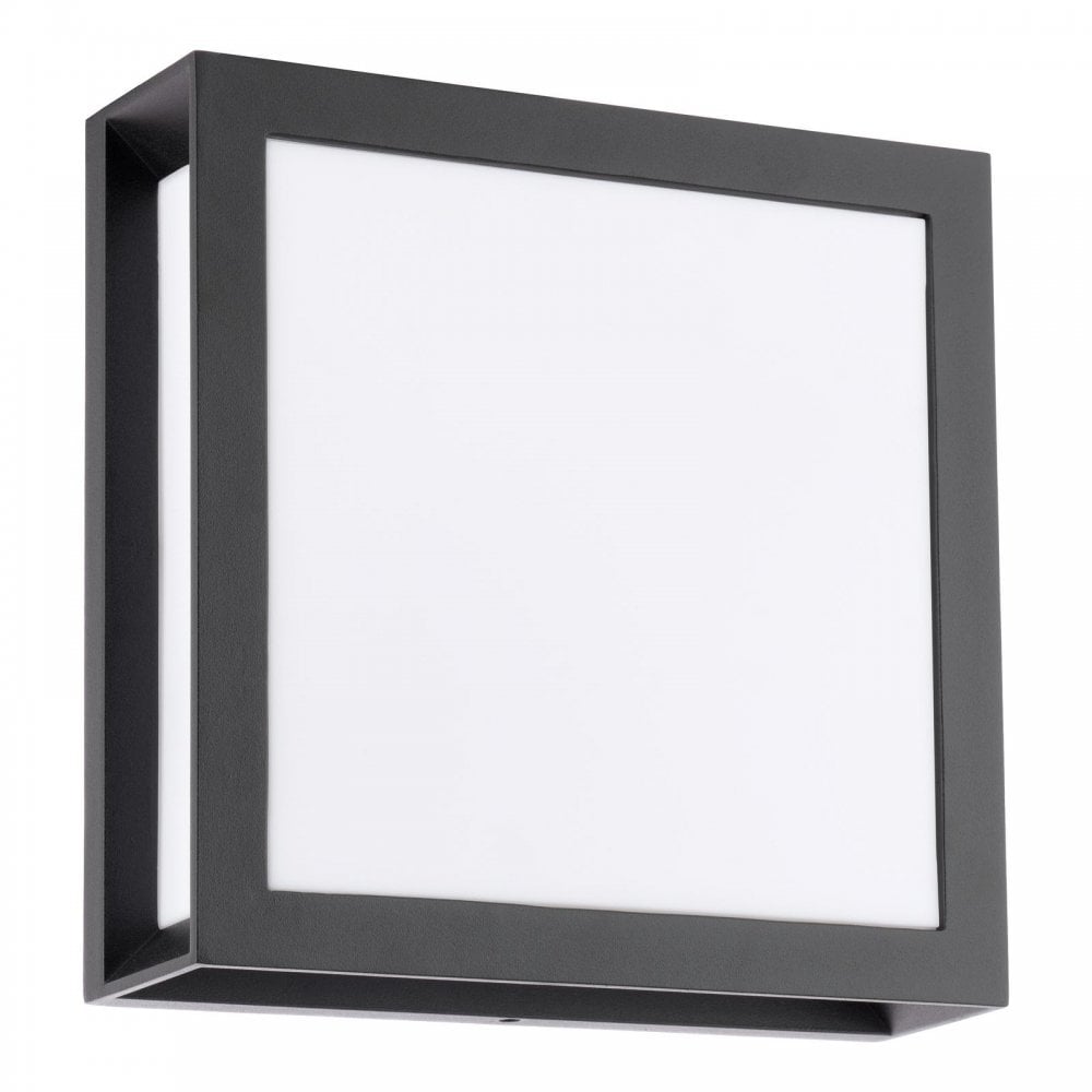 VAY5022 Vayu 2 Light Outdoor Wall Light Matt Black and Opal IP44