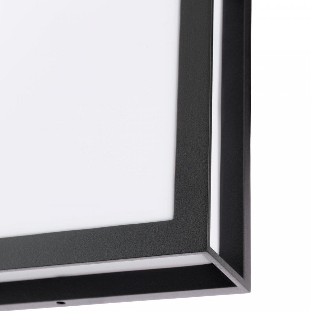 VAY5022 Vayu 2 Light Outdoor Wall Light Matt Black and Opal IP44