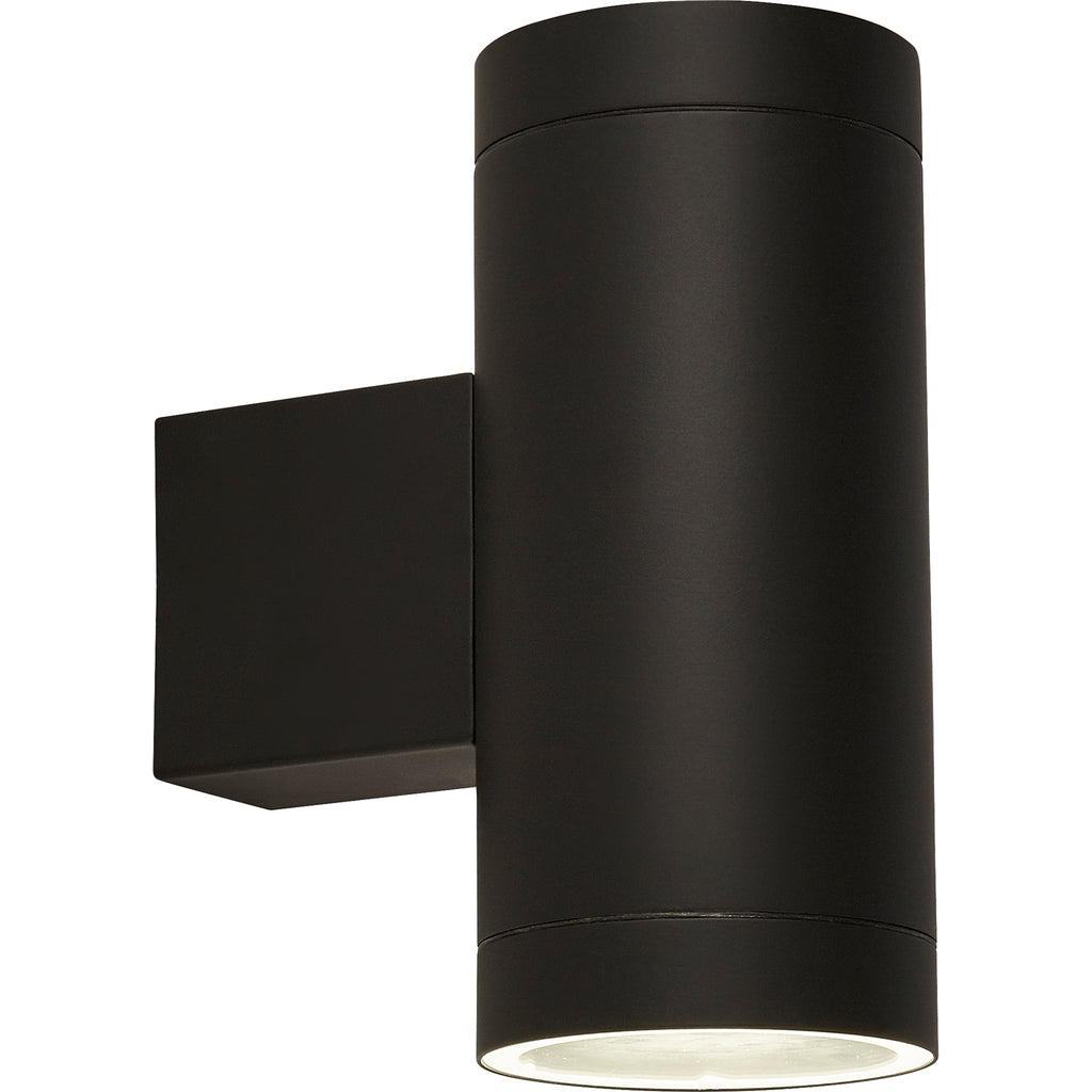 19082BK 2 Light Outdoor Up Down Light With Dusk Till Dawn Sensor Black (S)