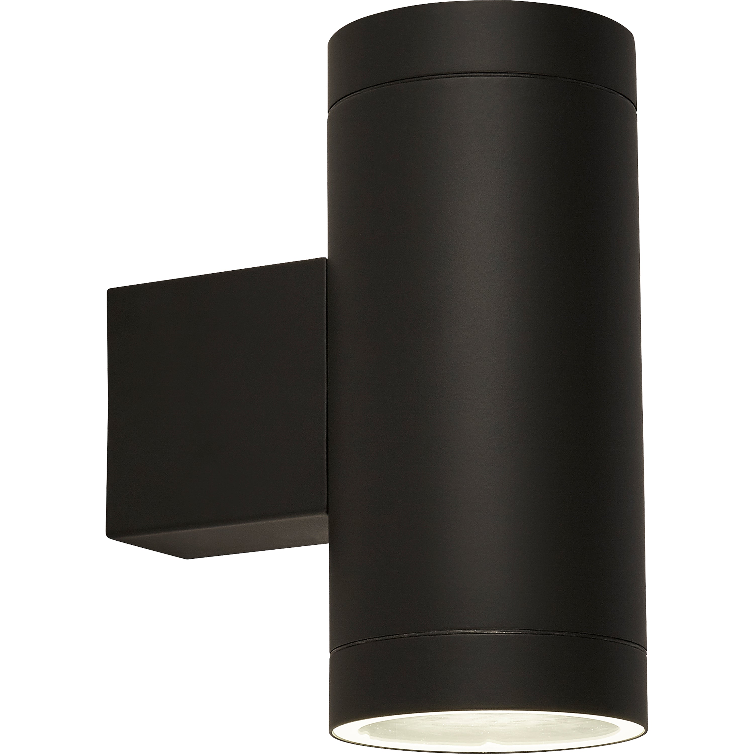 19082BK 2 Light Outdoor Up Down Light With Dusk Till Dawn Sensor Black